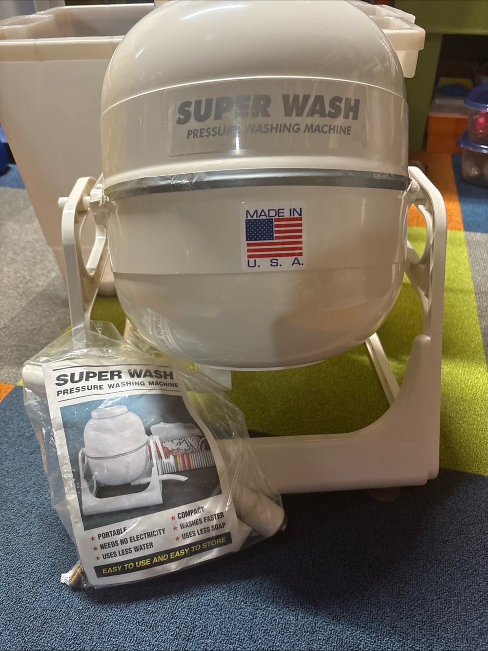 Super Wash White Portable Pressure Washing Machine - Made in U.S.A.
